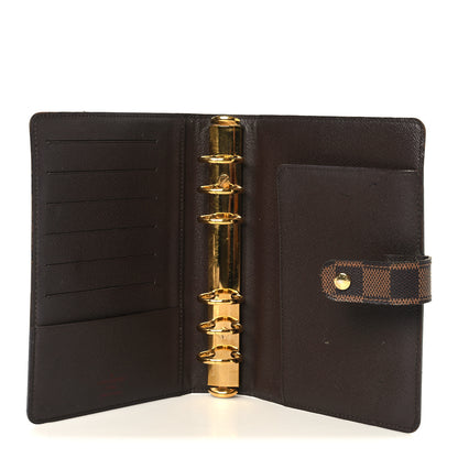 Louis Vuitton Damier Ebene Medium Ring Agenda Cover 5 of 8