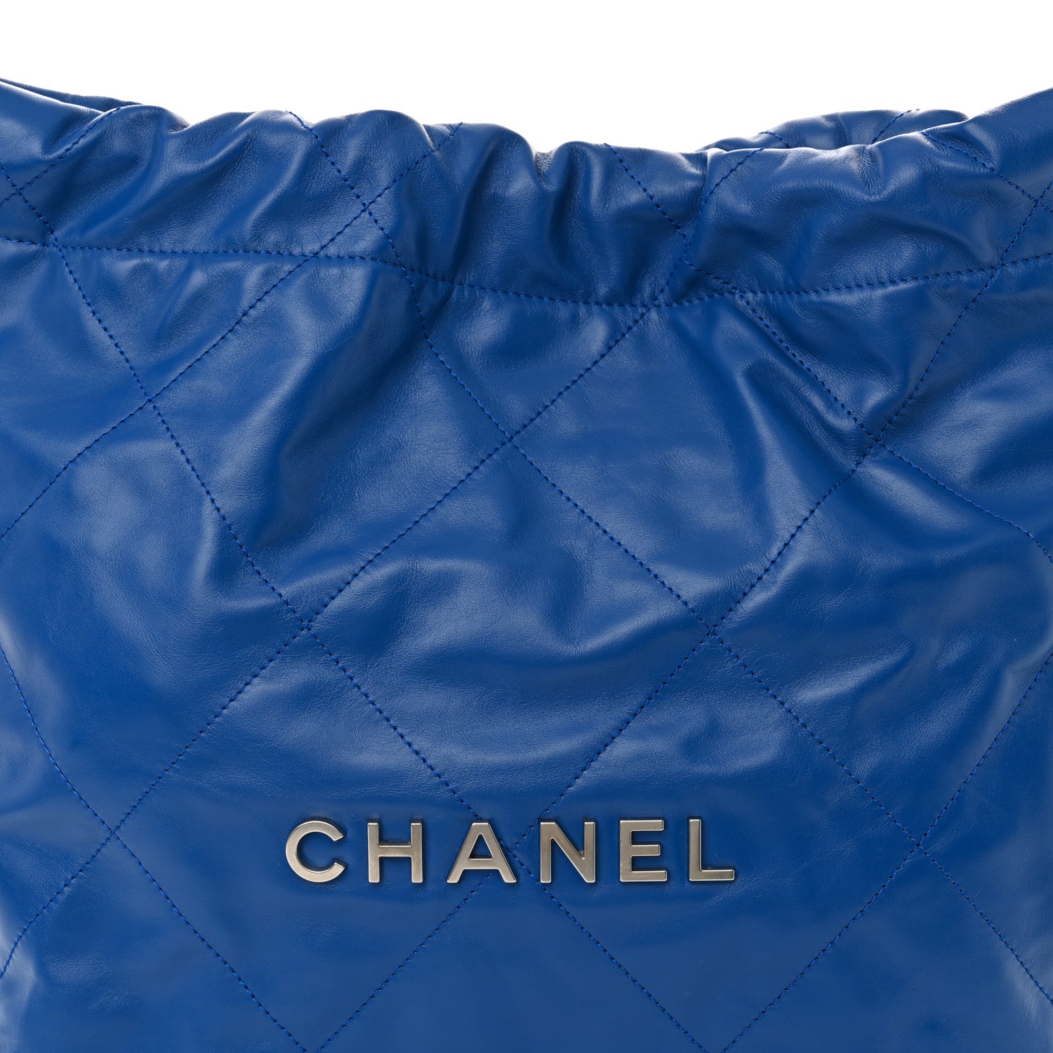 Chanel Shiny Calfskin Quilted Small Chanel 22 Dark Blue 9 of 11