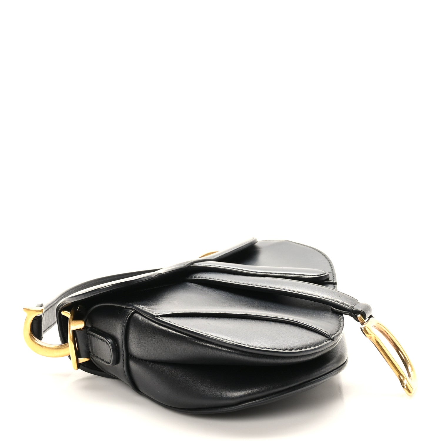 Christian Dior Calfskin Mini Saddle Bag Black 4 of 8