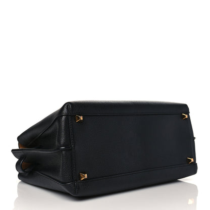 MCM Grained Calfskin Medium Milla Tote Black 4 of 9