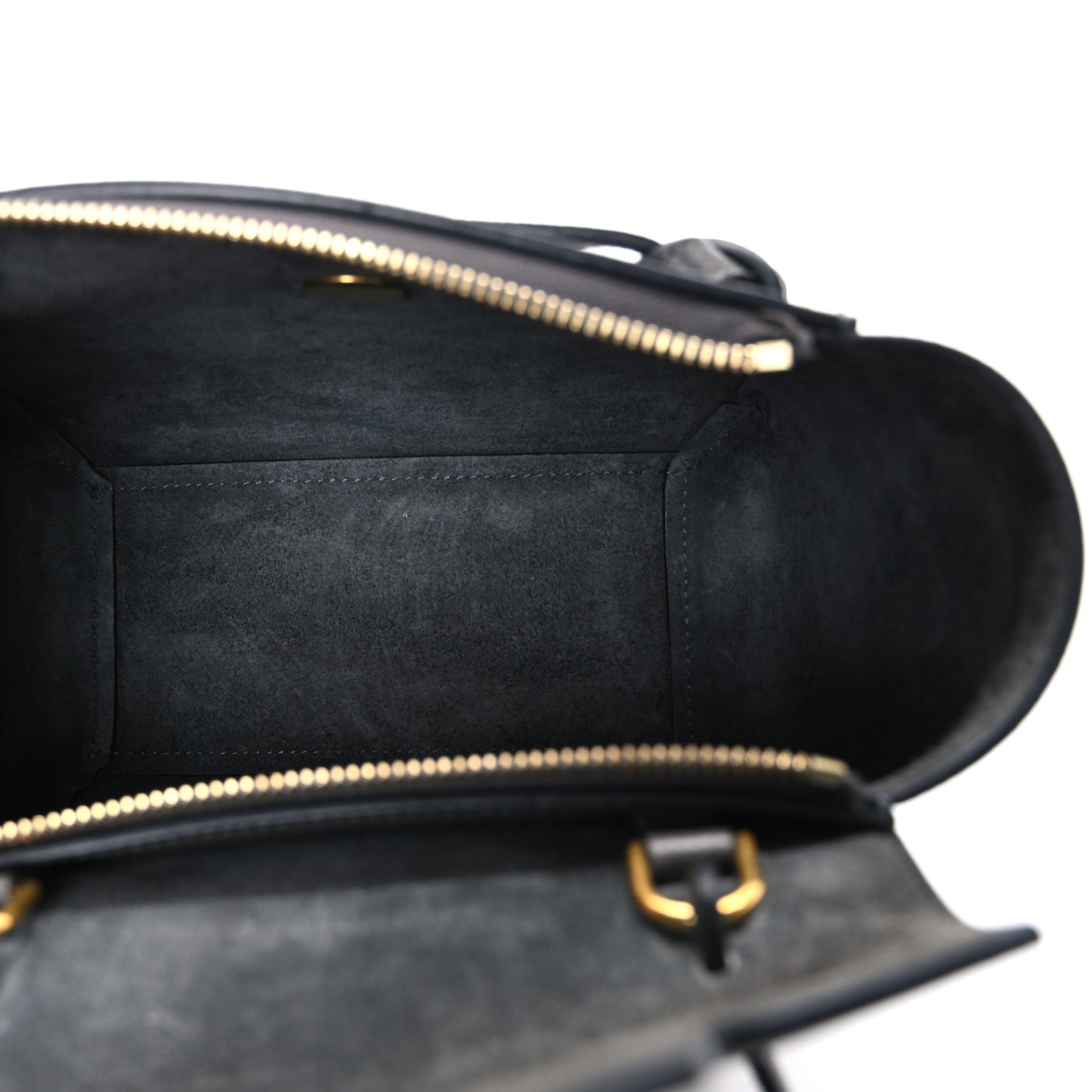 Grained Calfskin Nano Belt Bag Grey