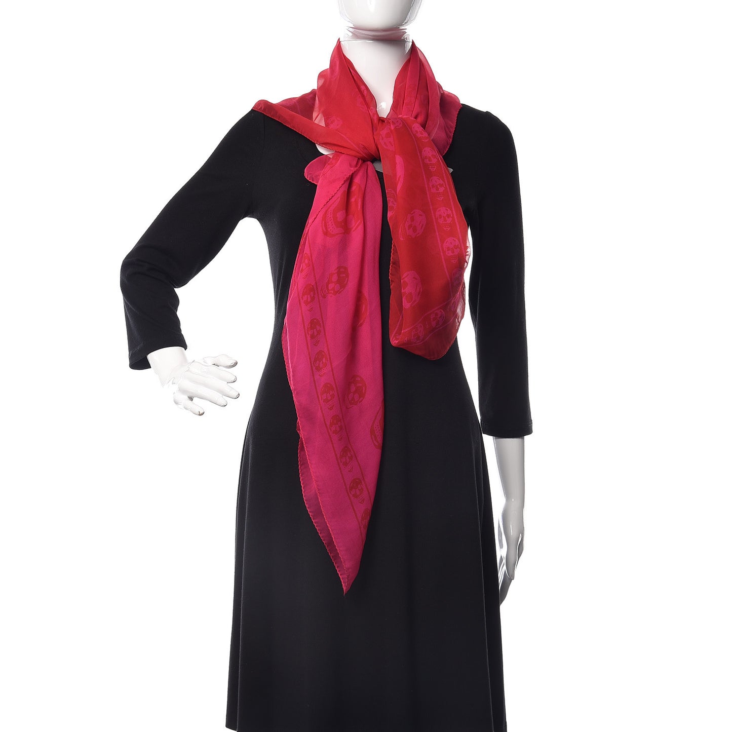 Modal Silk Degrade Skull Scarf