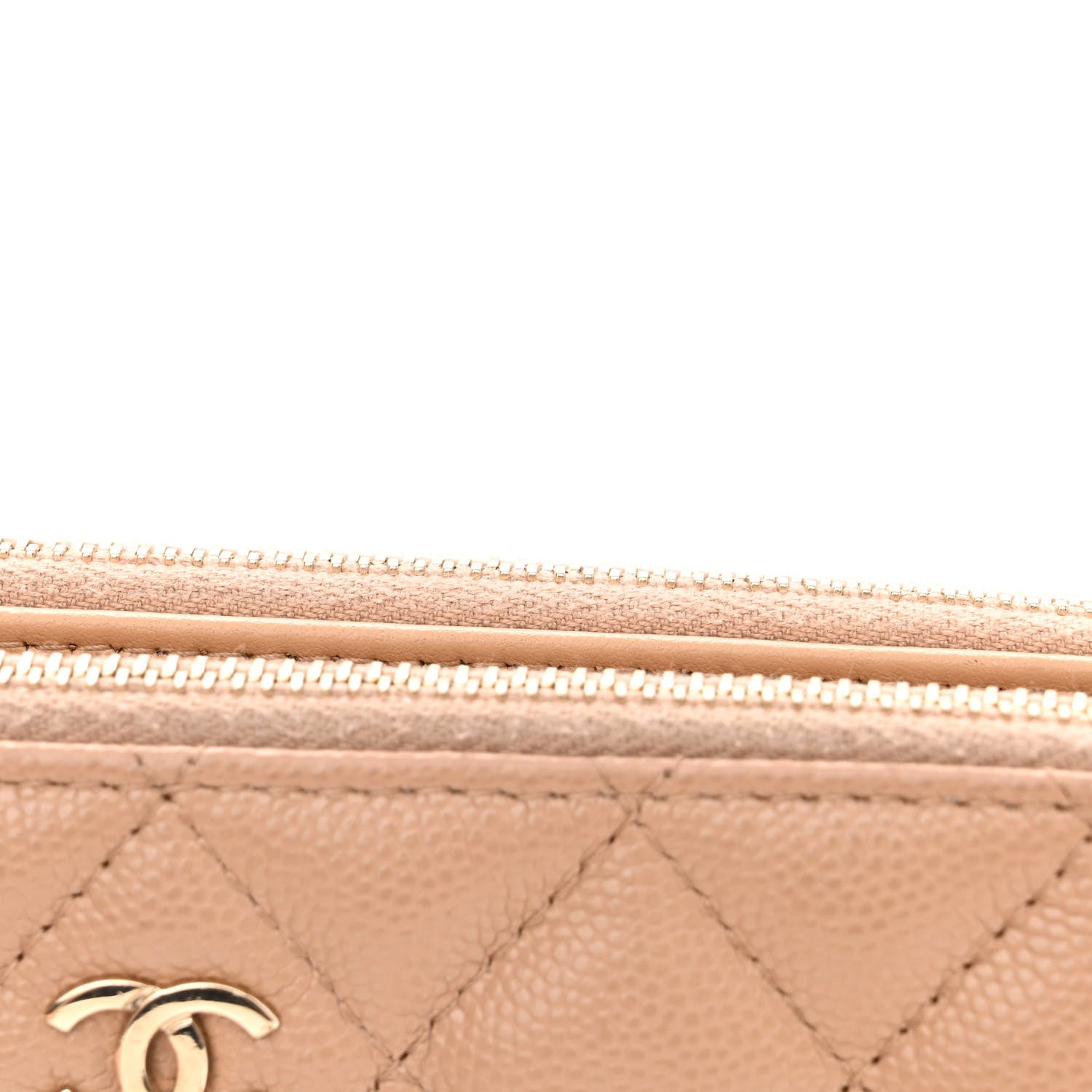 Chanel Caviar Quilted Small Clutch With Chain Beige 15 of 15