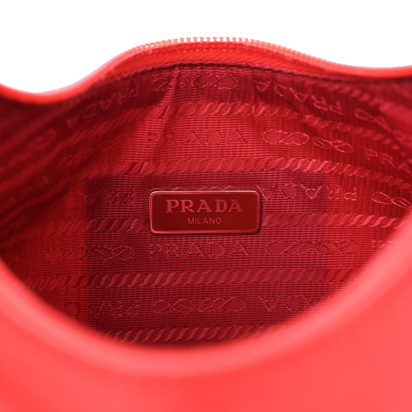 Tessuto Nylon Mini Re-Edition 2000 Bag Rosso