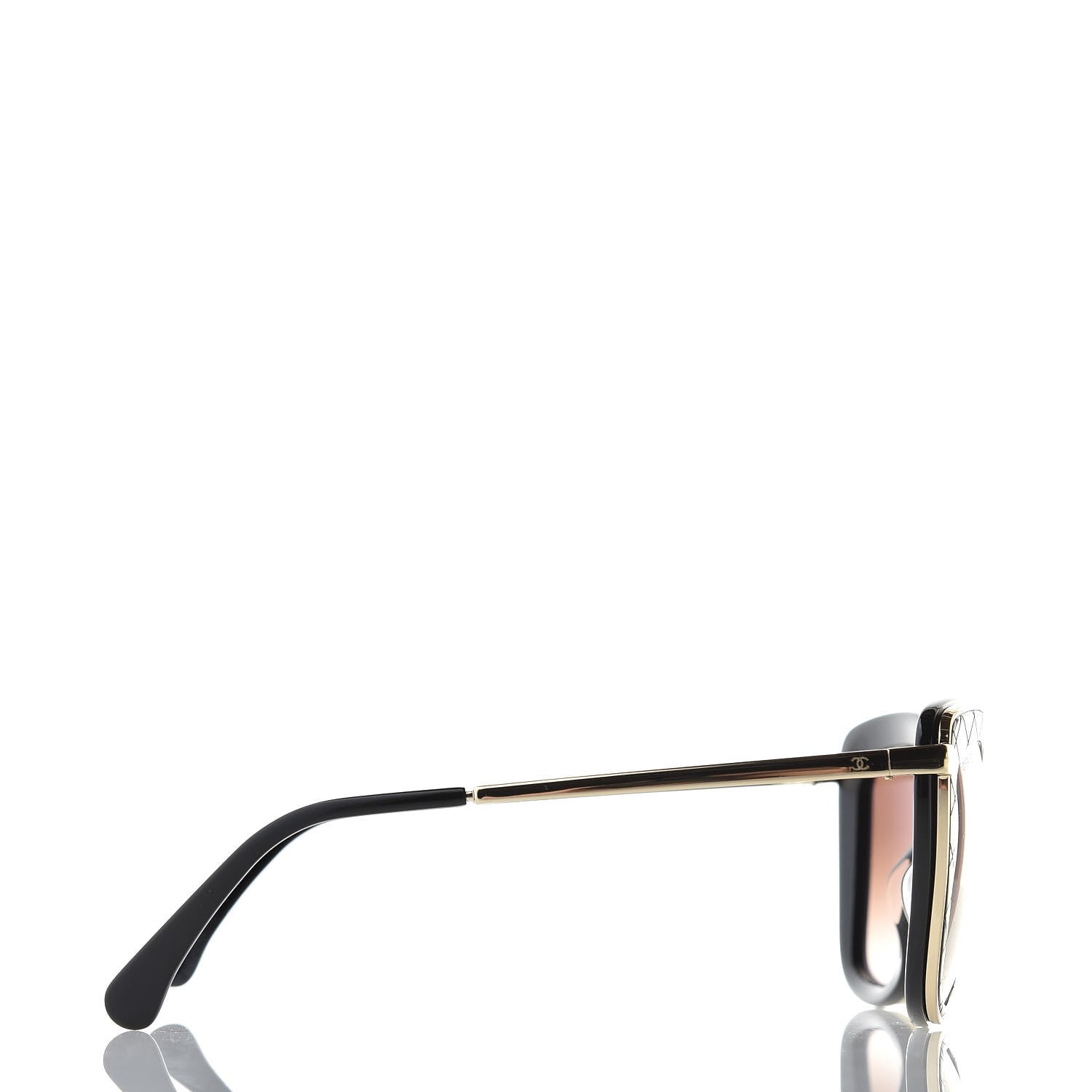 Chanel Acetate Quilted Metal Butterfly Sunglasses 4238-A Black 3 of 8