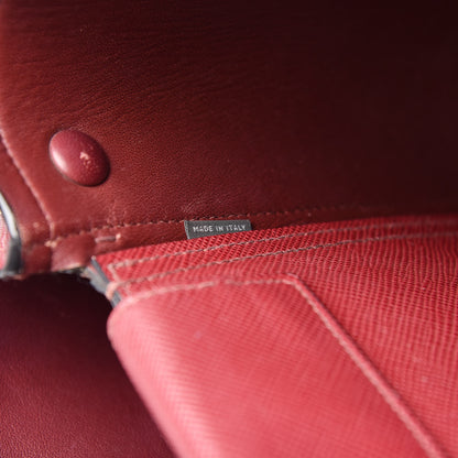 Prada Saffiano Cuir Large Double Bag Cherry 9 of 14