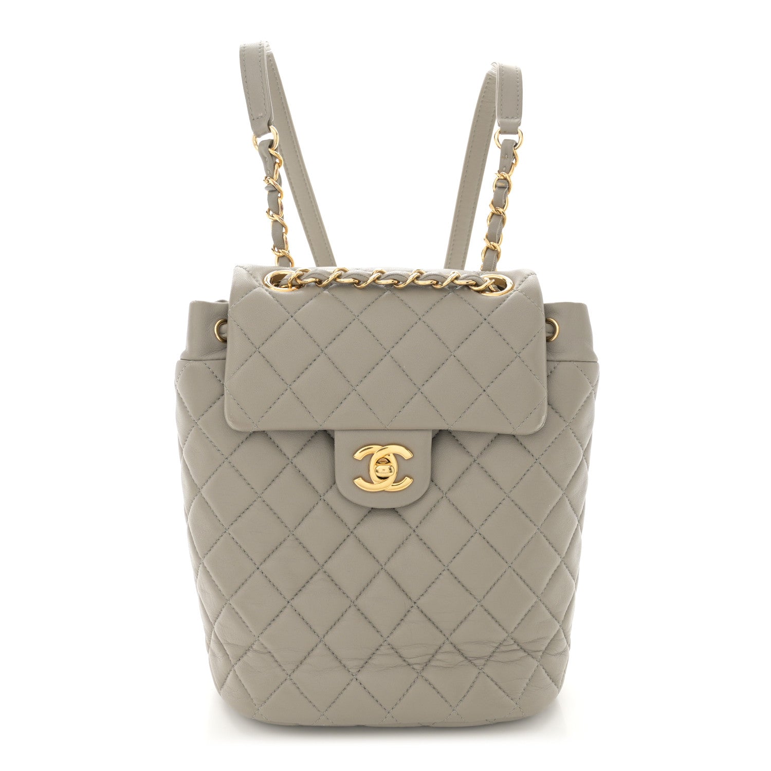 Chanel Lambskin Quilted Mini Urban Spirit Backpack Grey 1 of 13