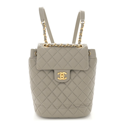 Chanel Lambskin Quilted Mini Urban Spirit Backpack Grey 1 of 13