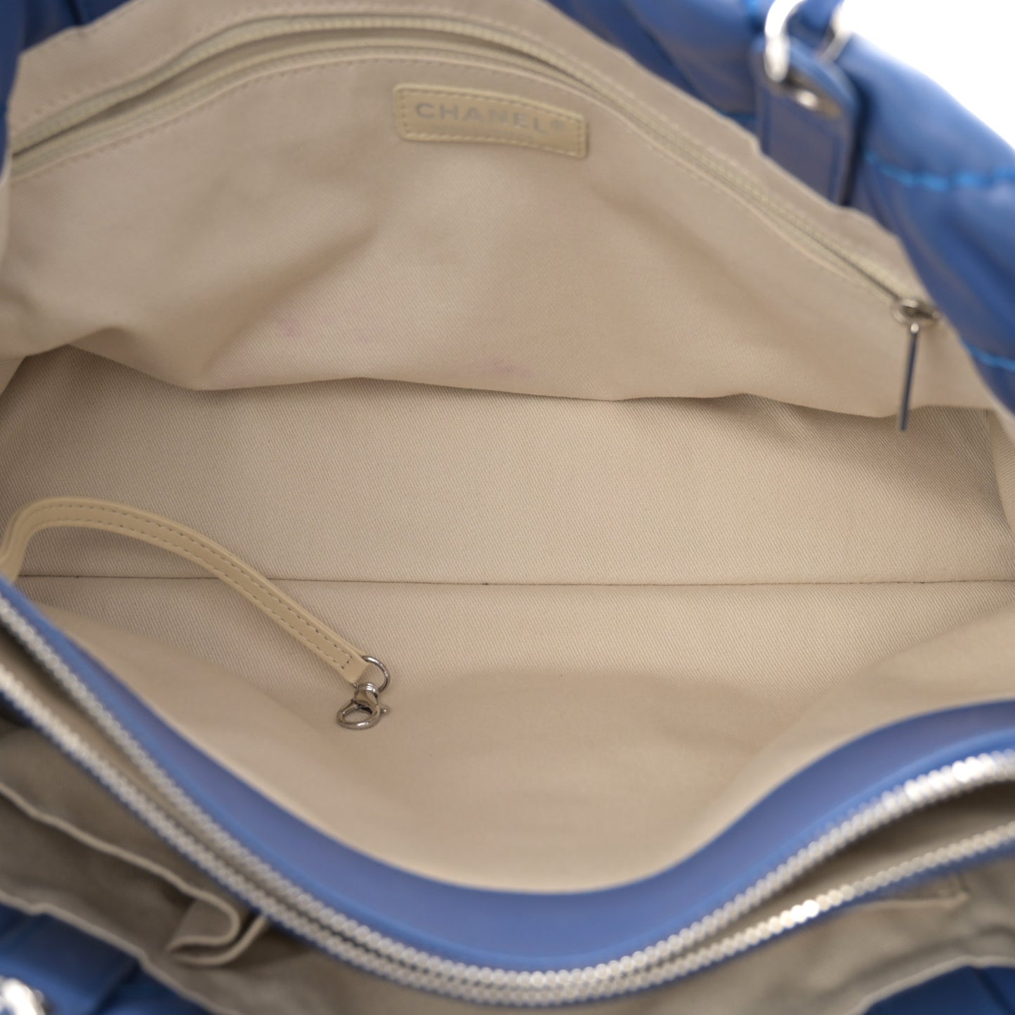 Calfskin Love Me Tender Large Tote Blue