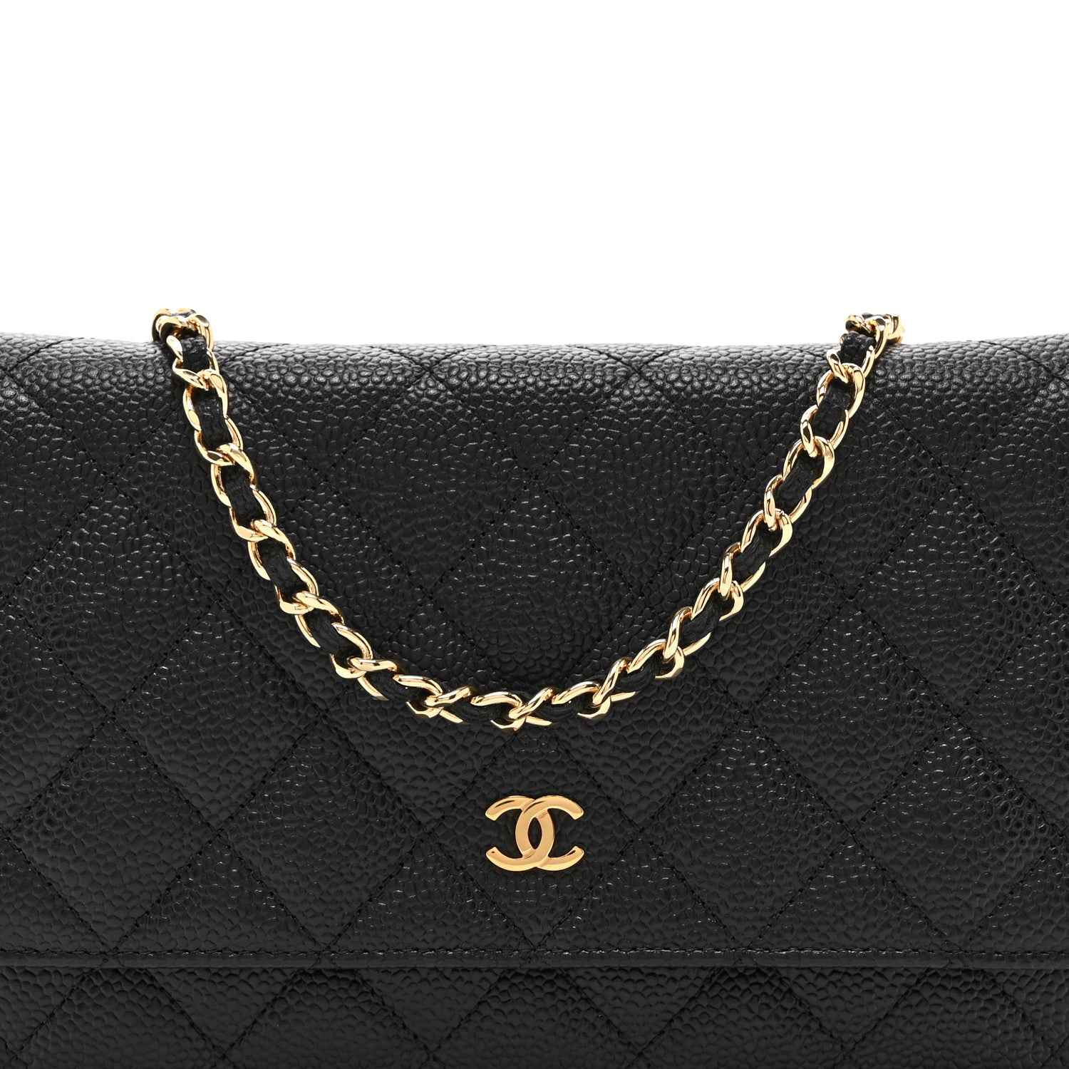 Chanel Caviar Quilted Wallet on Chain WOC Black 8 of 10