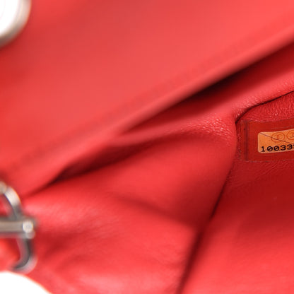 Chanel Lambskin Quilted East West Flap Red 9 of 10