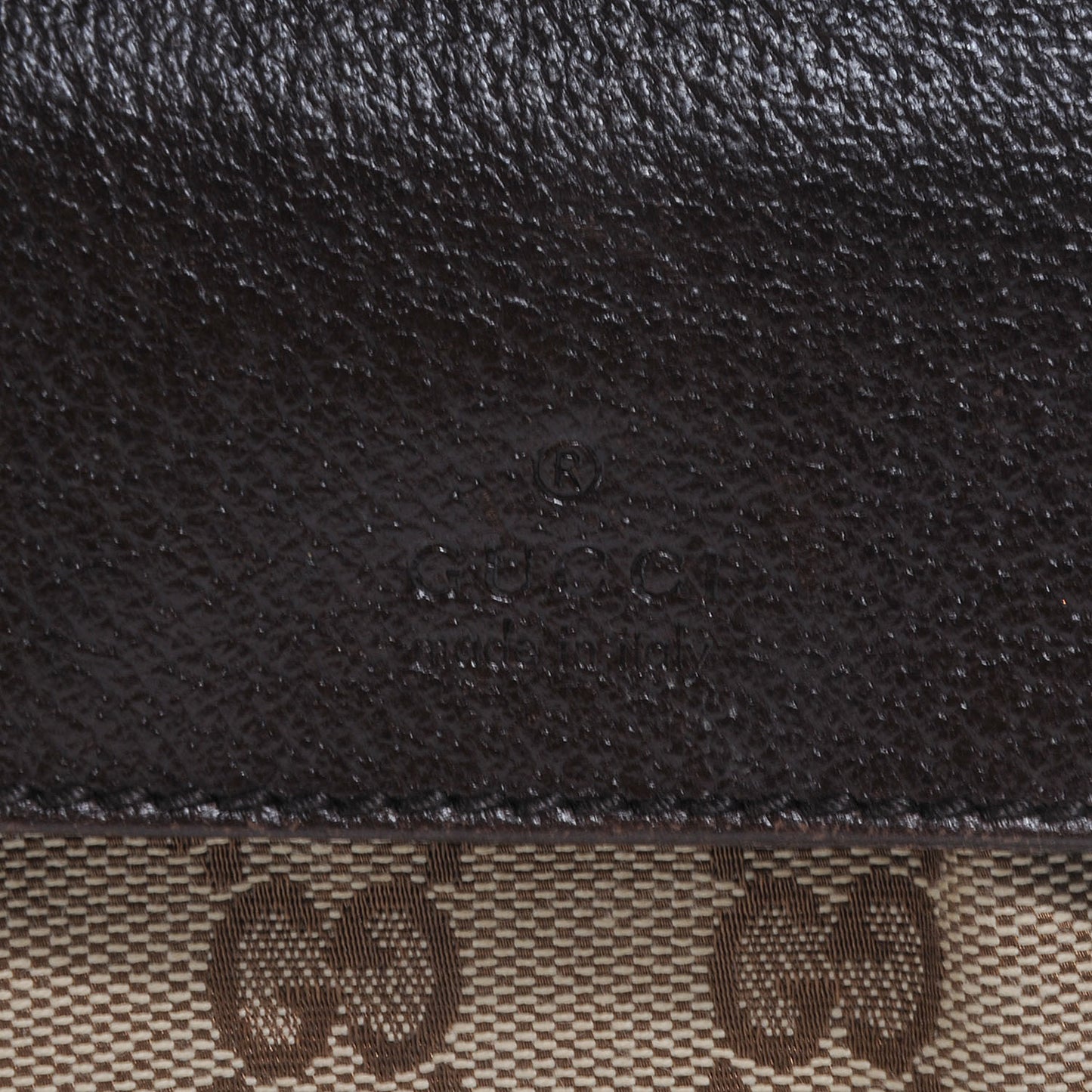 GG Monogram Web Double Pocket Belt Bag Dark Brown