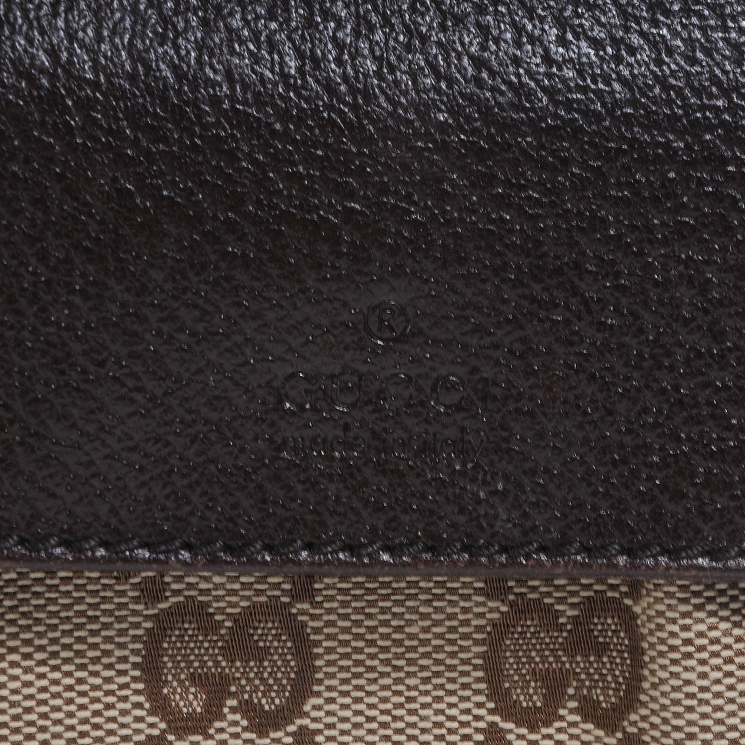 Gucci GG Monogram Web Double Pocket Belt Bag Dark Brown 5 of 8