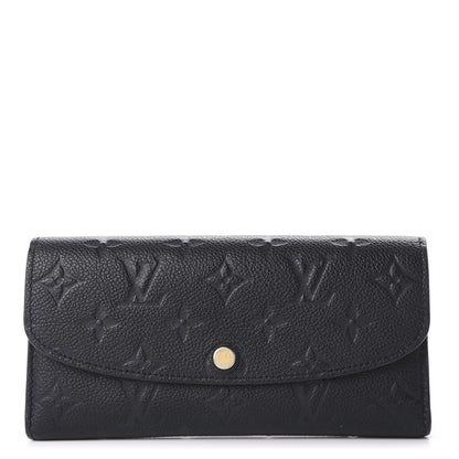 Louis Vuitton Empreinte Emilie Wallet Black Dune 1 of 10