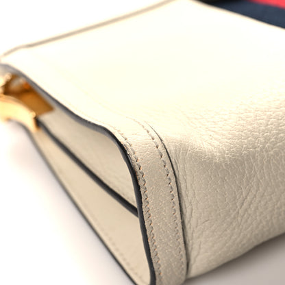 Gucci Textured Calfskin Web Small Ophidia Chain Shoulder Bag Mystic White 10 of 15