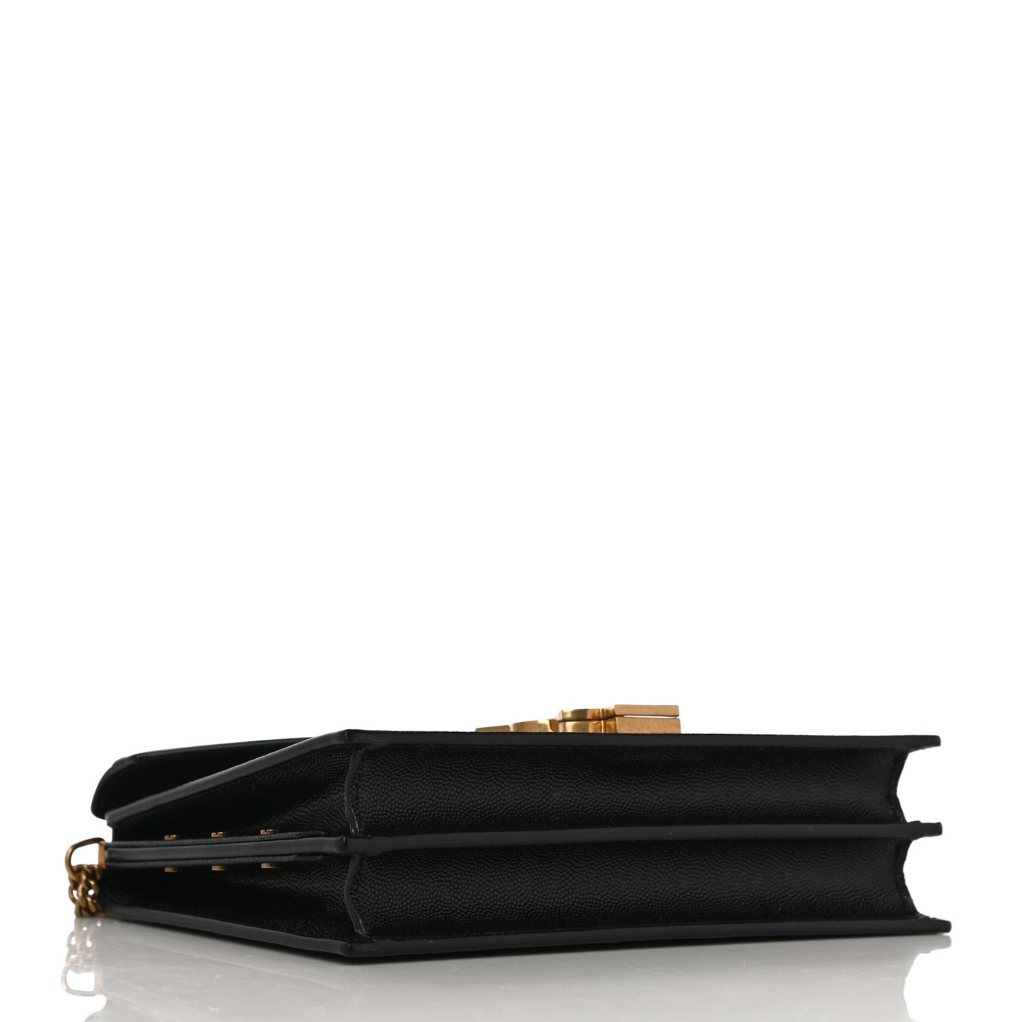Grain De Poudre Monogram Cassandra Clasp Bag Black