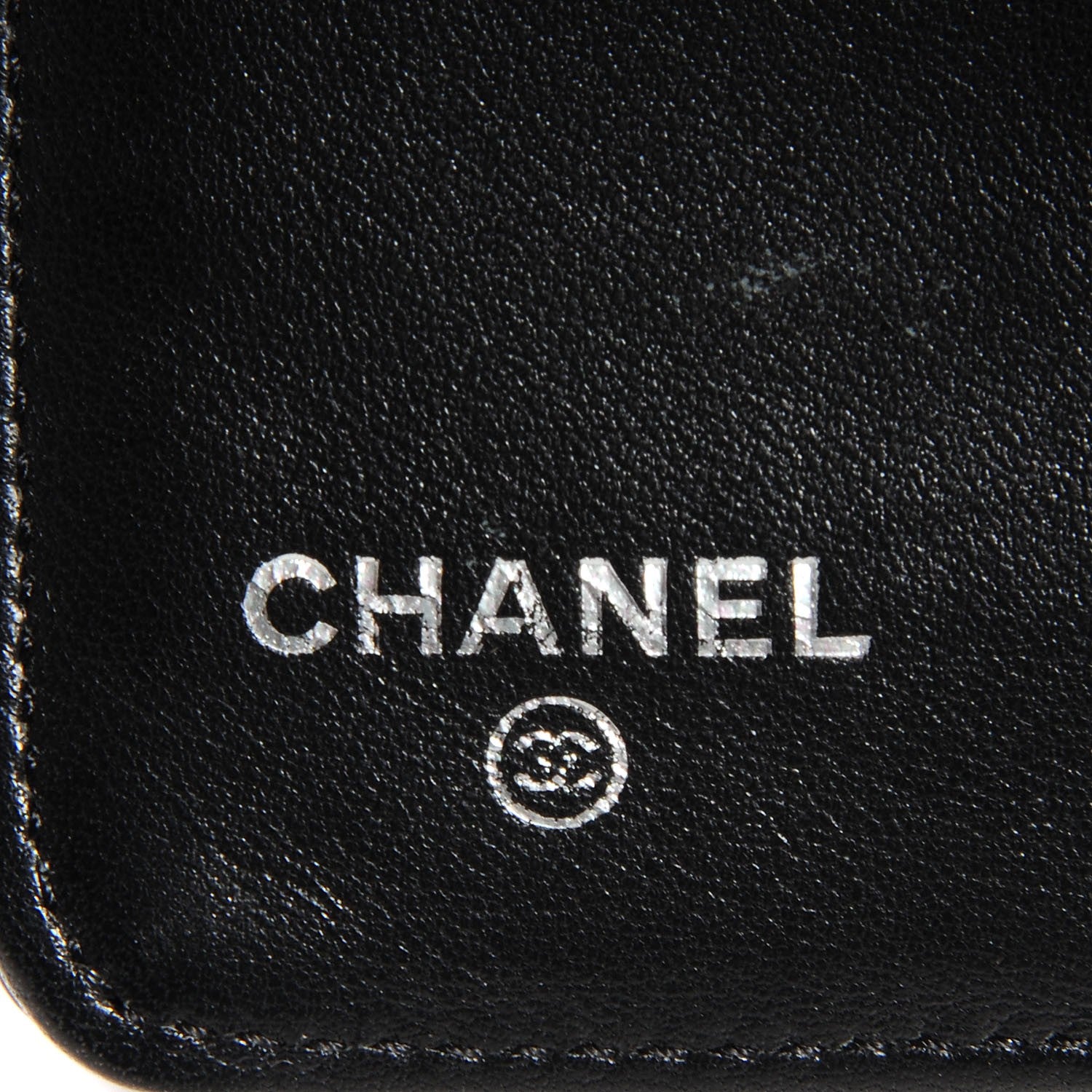 Chanel Patent Quilted Zip Pocket Wallet Black 7 of 8