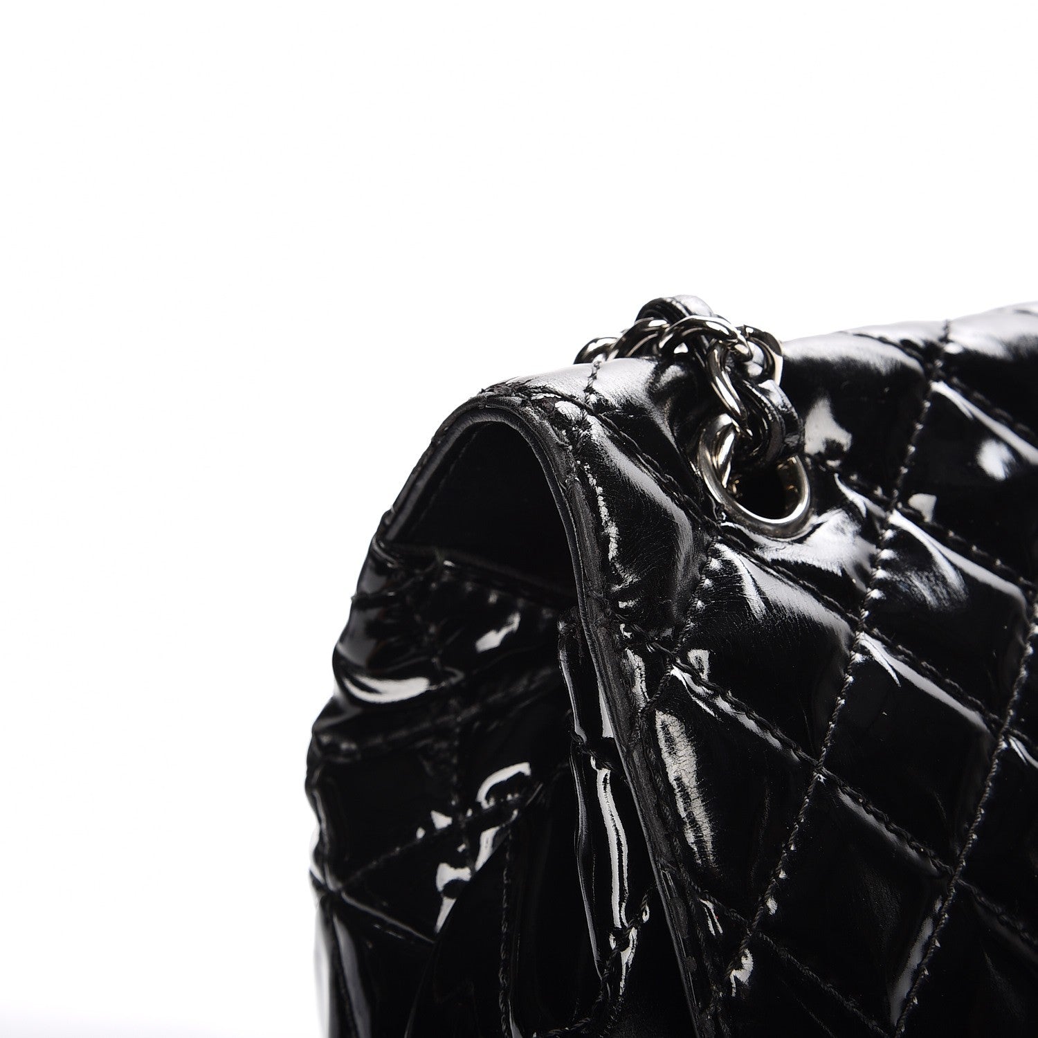 Chanel Vinyl Quilted In the Business Flap Bag Black 7 of 13
