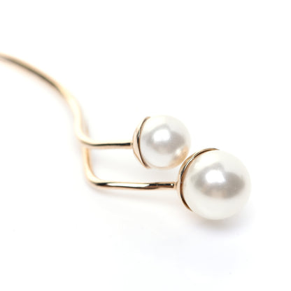 Christian Dior Pearl Earring Jewel Gold 5 of 5
