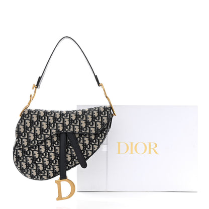 Christian Dior Oblique Saddle Bag Blue 11 of 11