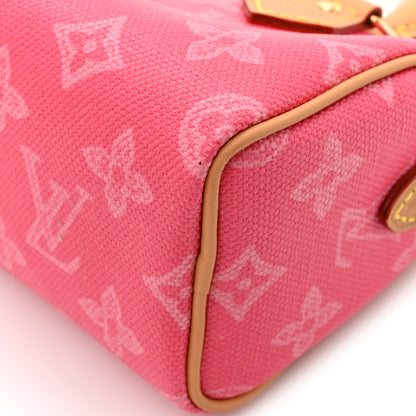 Louis Vuitton Monogram Origine Lin Nano Speedy Rose Ruban 10 of 11