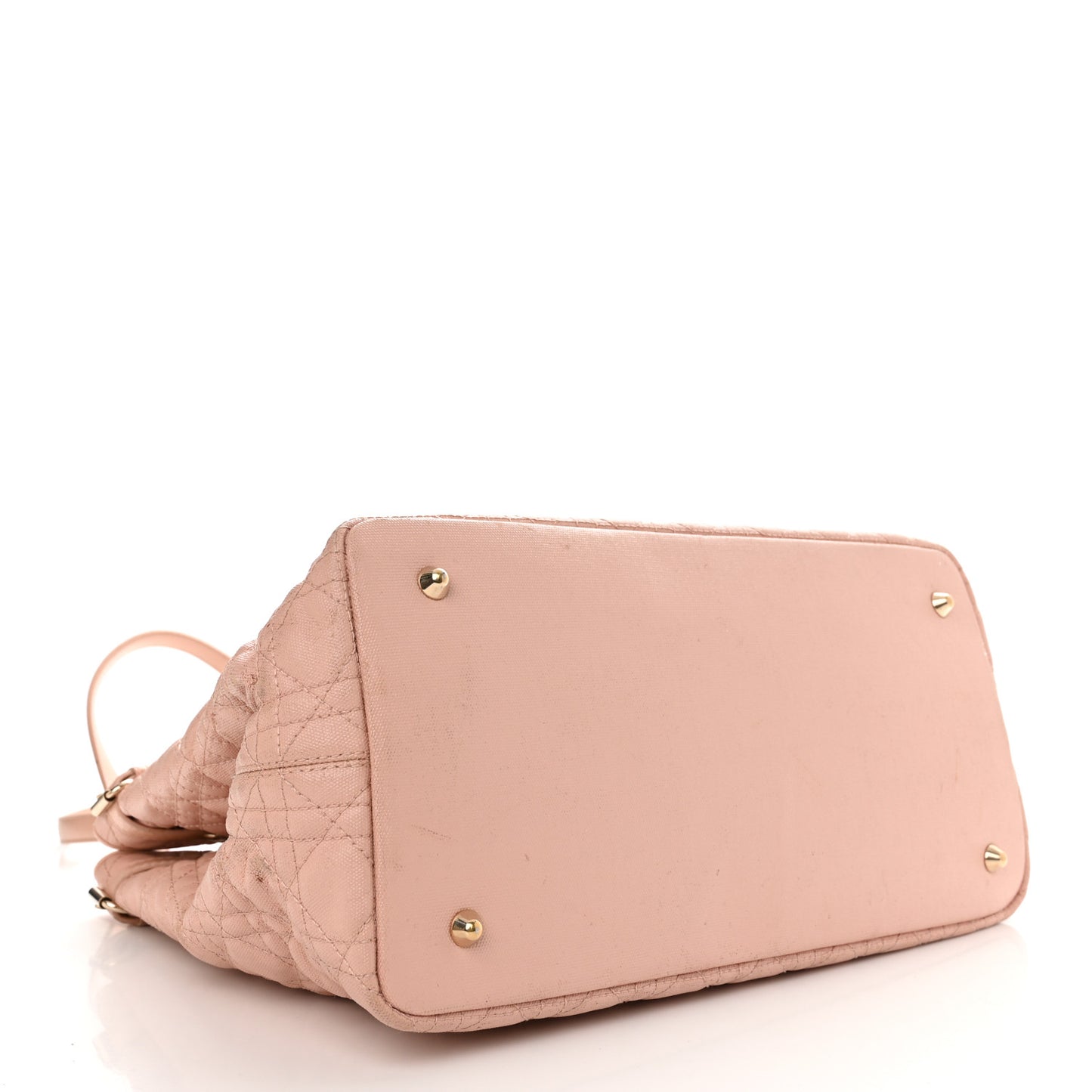 Coated Canvas Cannage Medium Panarea Tote Rosato