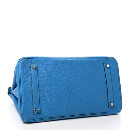 Hermes Togo Verso Birkin 35 Bleu Zanzibar Malachite 4 of 13