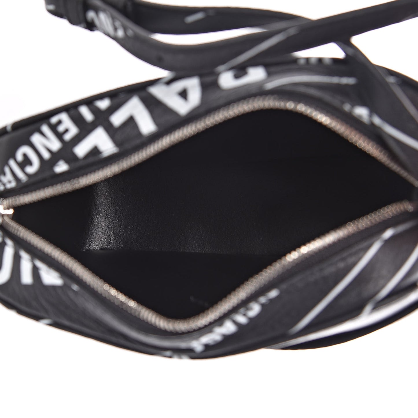 Calfskin Logo Print XS Everyday Camera Bag Black