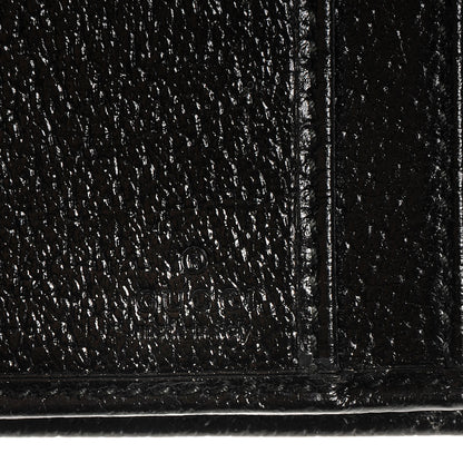 Gucci Monogram Calfskin Ladies Web Long Wallet Black 7 of 8