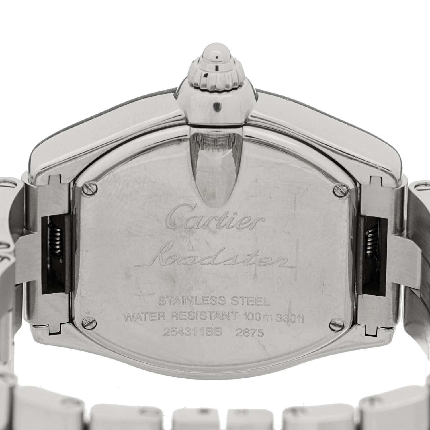 Cartier Stainless Steel 31mm Roadster Quartz Watch Pink 4 of 4