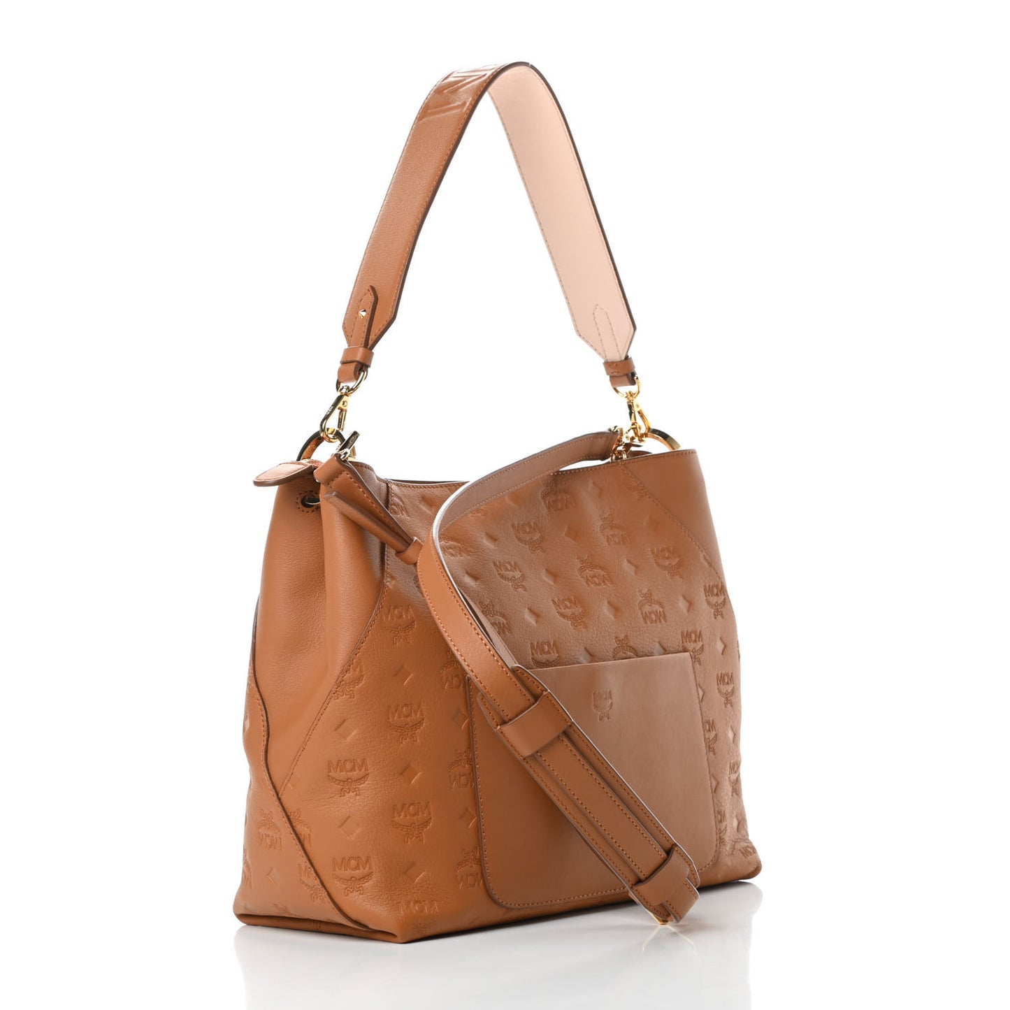 Calfskin Ottomar Monogram Medium Klara Hobo Cognac