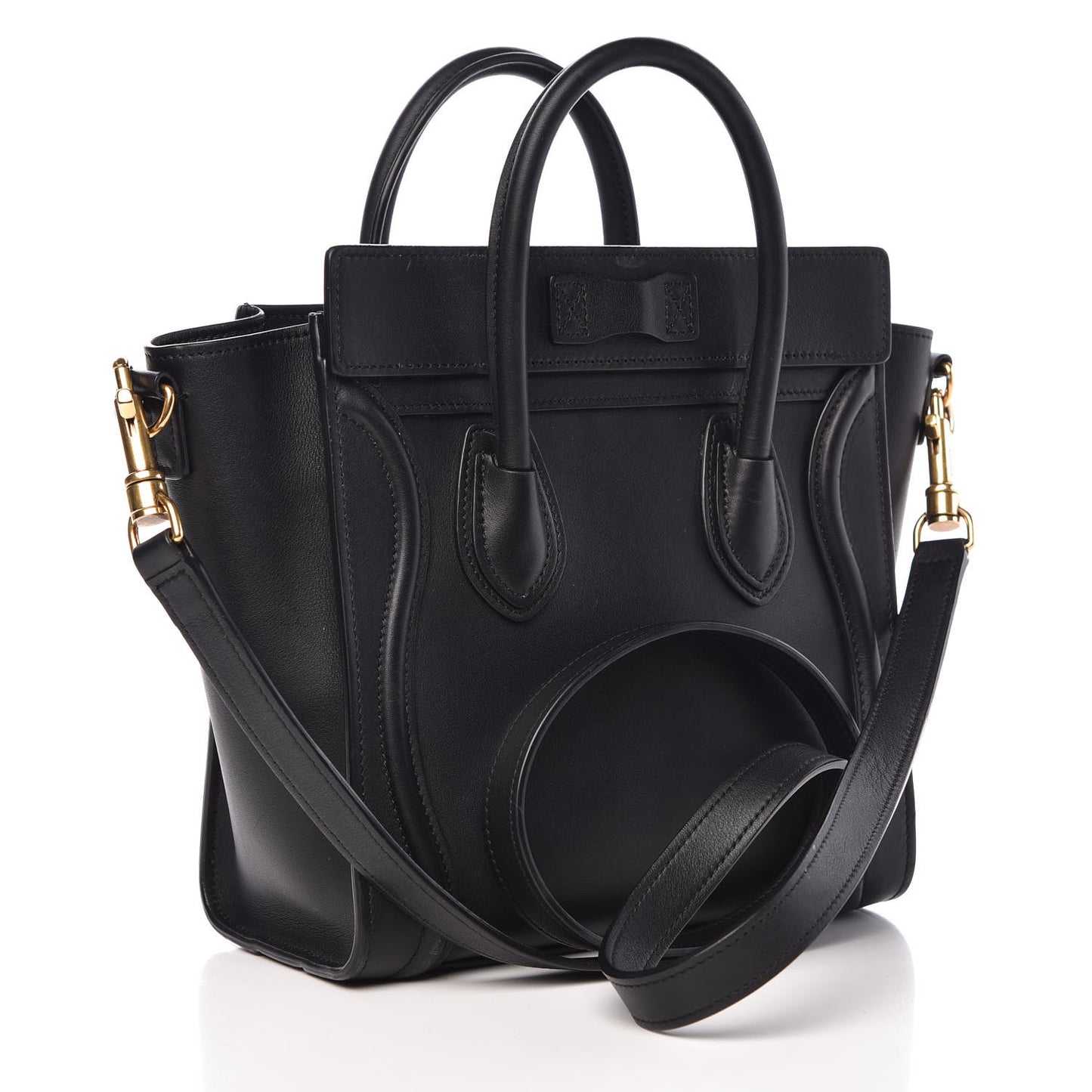 Smooth Calfskin Nano Luggage Black