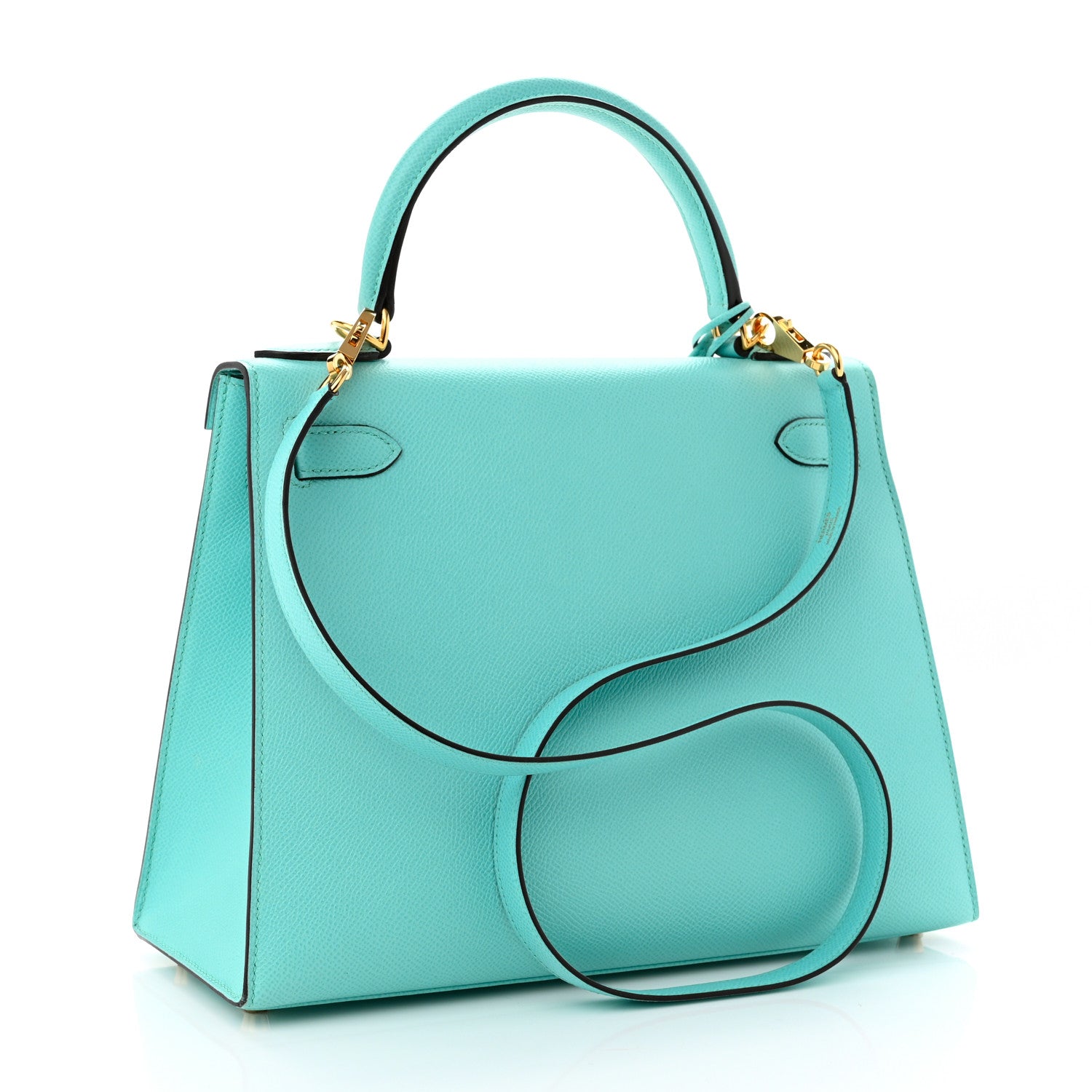 Hermes Epsom Kelly Sellier 28 Bleu Atoll 3 of 10