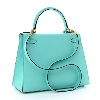 Hermes Epsom Kelly Sellier 28 Bleu Atoll 3 of 10