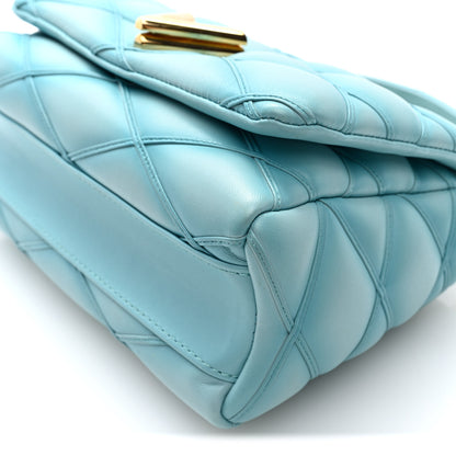 Louis Vuitton Lambskin Malletage Top Handle GO-14 MM Lagoon 10 of 10