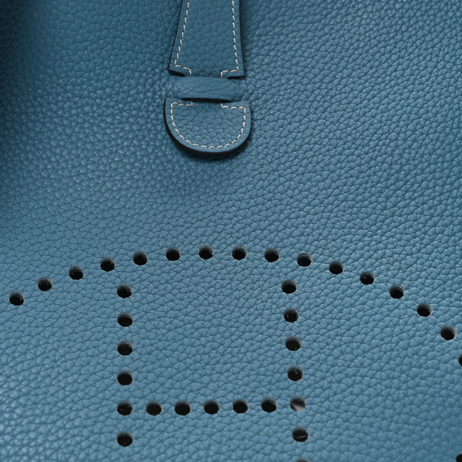 Hermes Taurillon Clemence Evelyne III GM Blue Jean 8 of 10