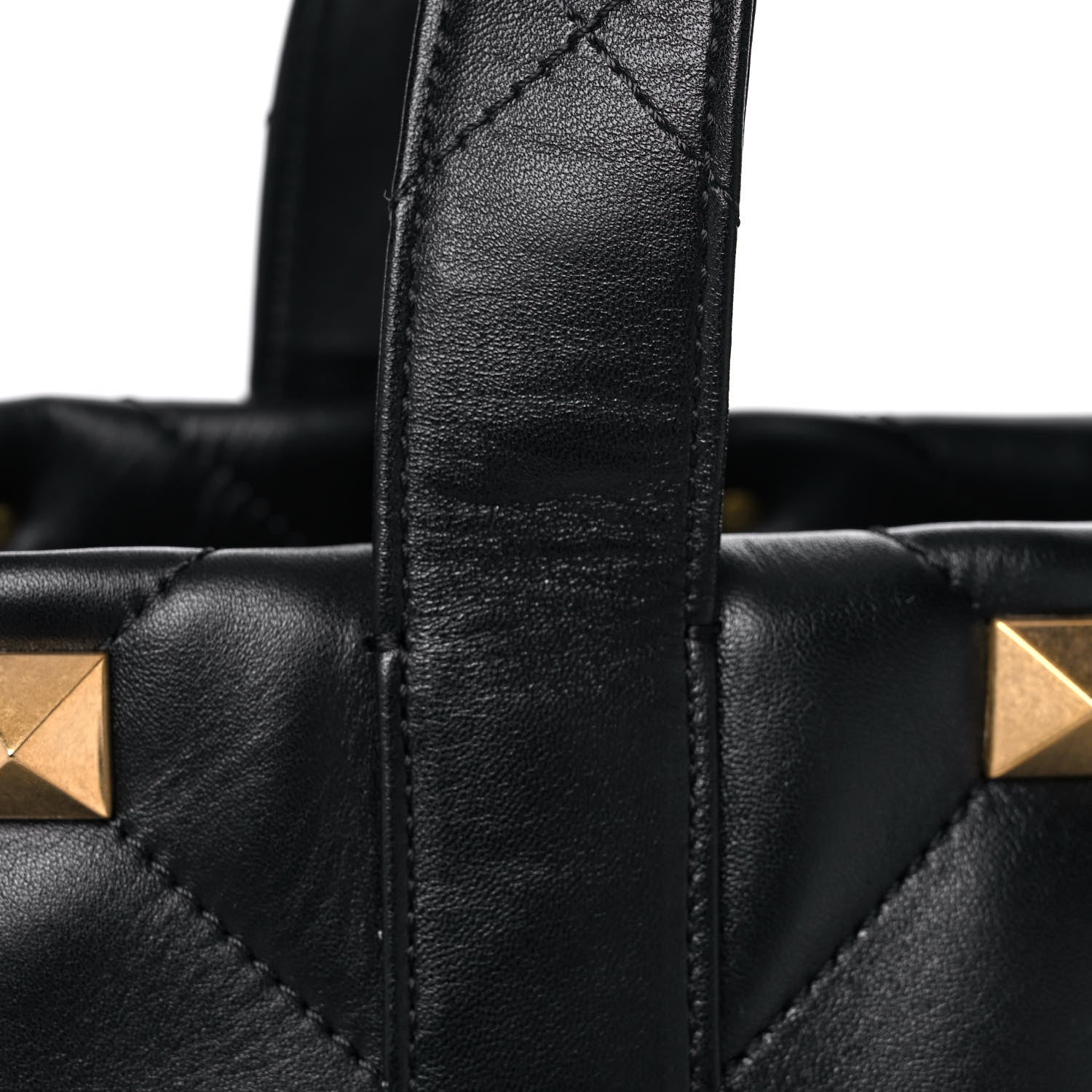 Valentino Garavani Nappa Medium Roman Stud Tote Black 11 of 12