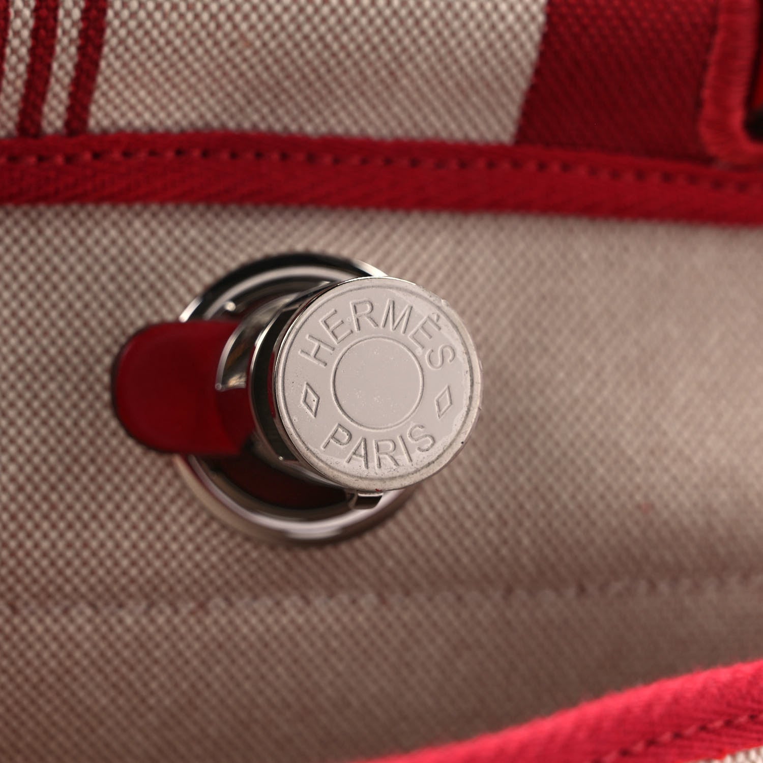 Hermes Vache Hunter Toile H Vibration Herbag a Dos Retourne Backpack Bordeaux Ficelle Rouge Piment 6 of 8