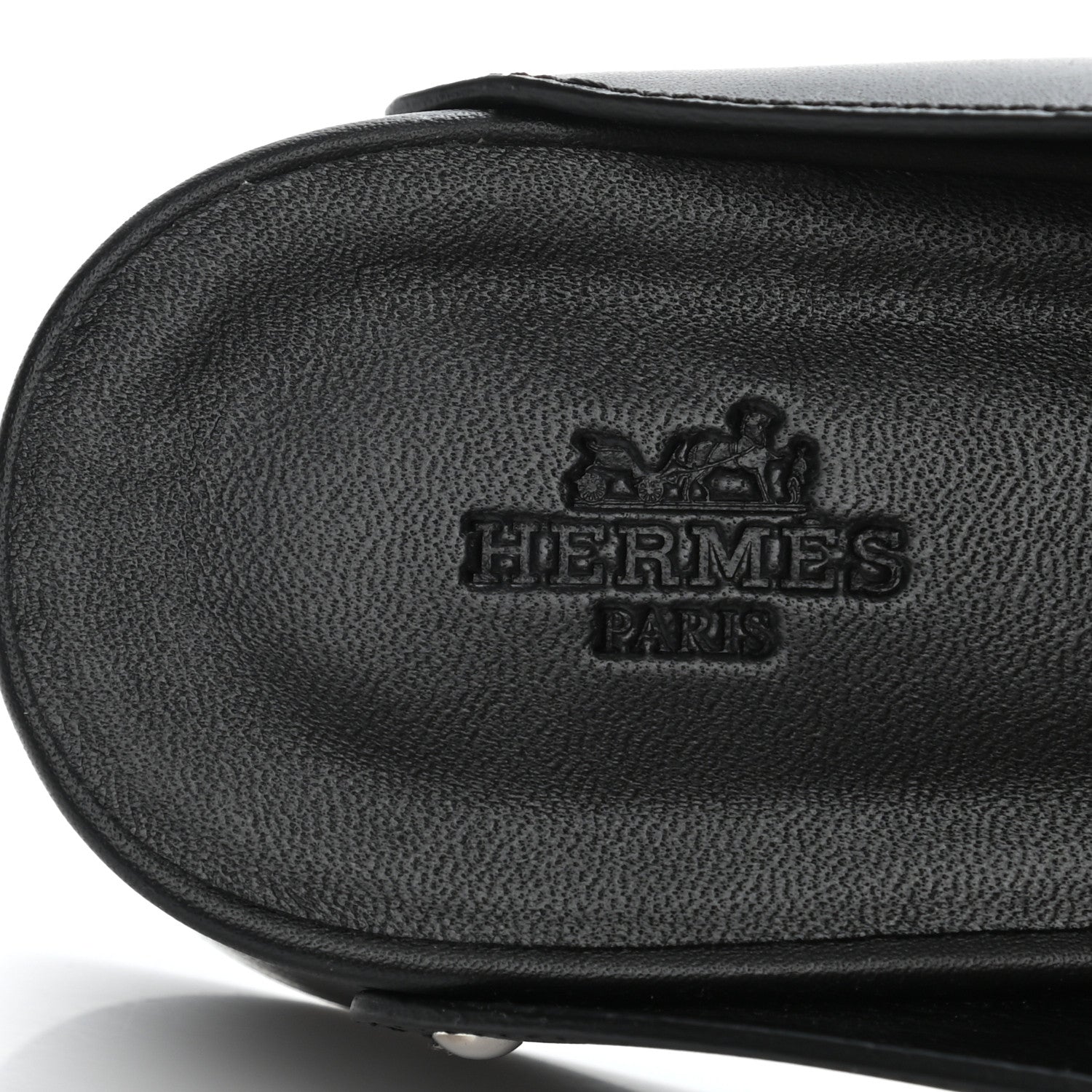 Hermes Calfskin Calya Mules 40 Black 6 of 10