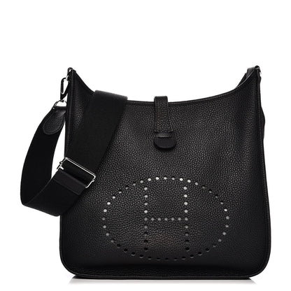 Hermes Taurillon Clemence Evelyne III GM Black 1 of 13