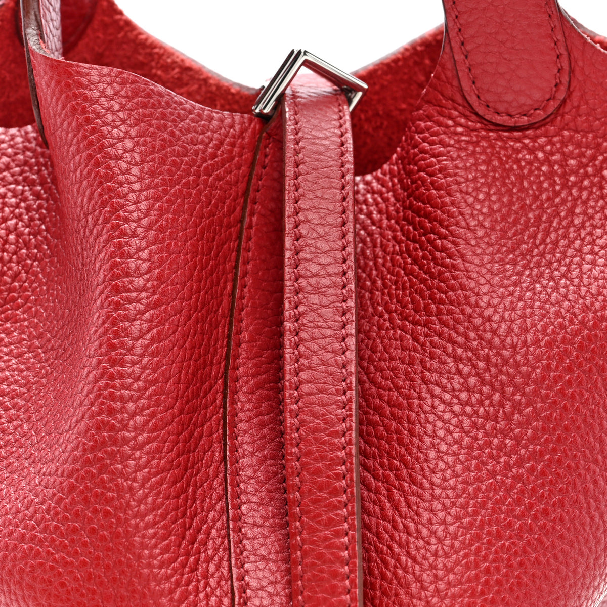Hermes Taurillon Clemence Picotin Lock 18 PM Rouge Garance 8 of 10