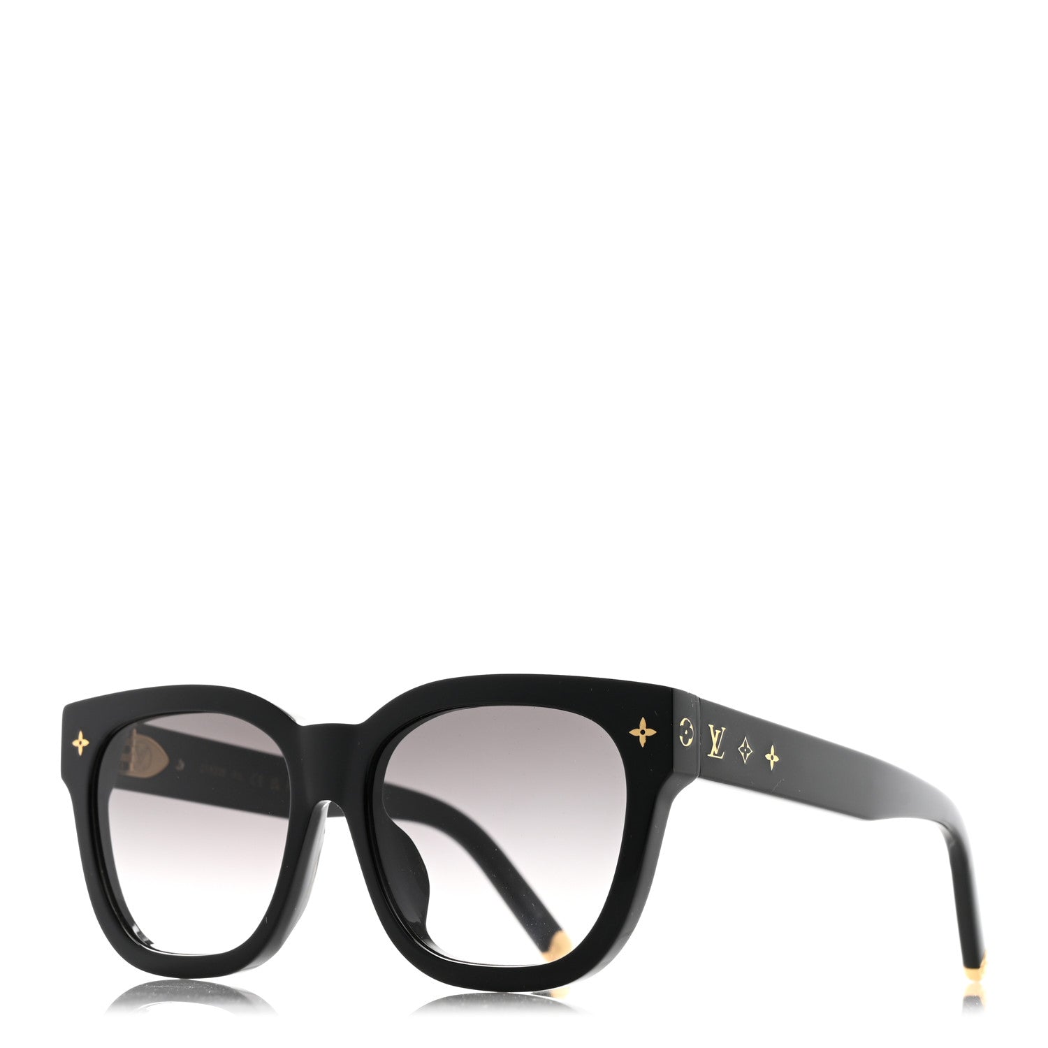 Louis Vuitton Acetate My Monogram Square Sunglasses Z1523E Black 1 of 12