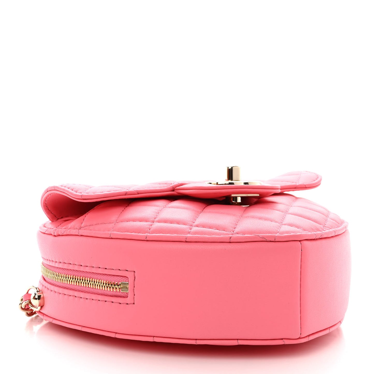Lambskin Quilted CC In Love Heart Bag Pink