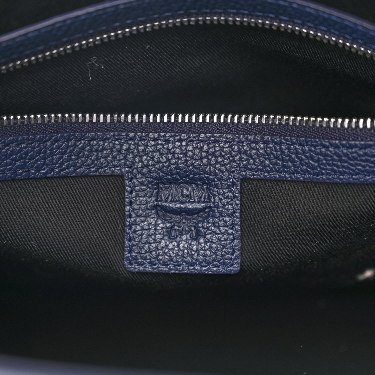 MCM Calfskin Small Portuna Tote Black 6 of 9