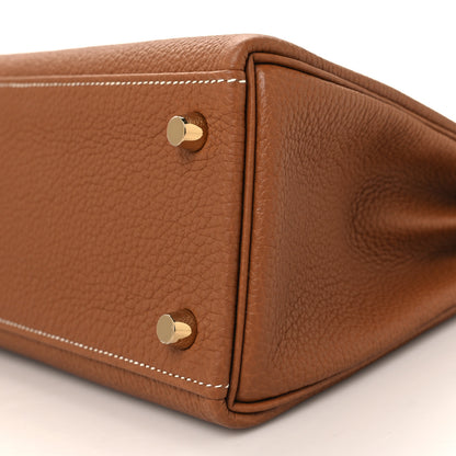 Hermes Togo Kelly Retourne 25 Gold 10 of 11