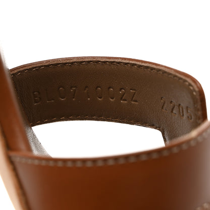 Hermes Calfskin Oasis Sandals 35 Gold 7 of 9