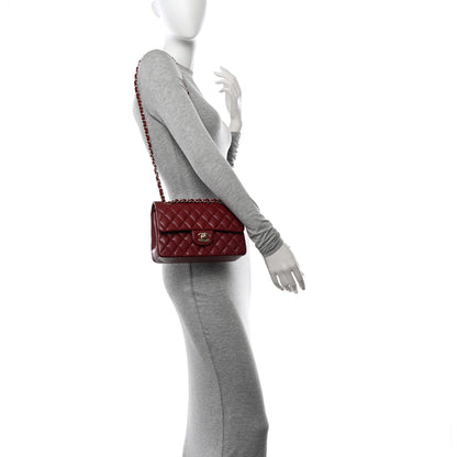 Chanel Caviar Quilted Small Double Flap Burgundy 2 of 11