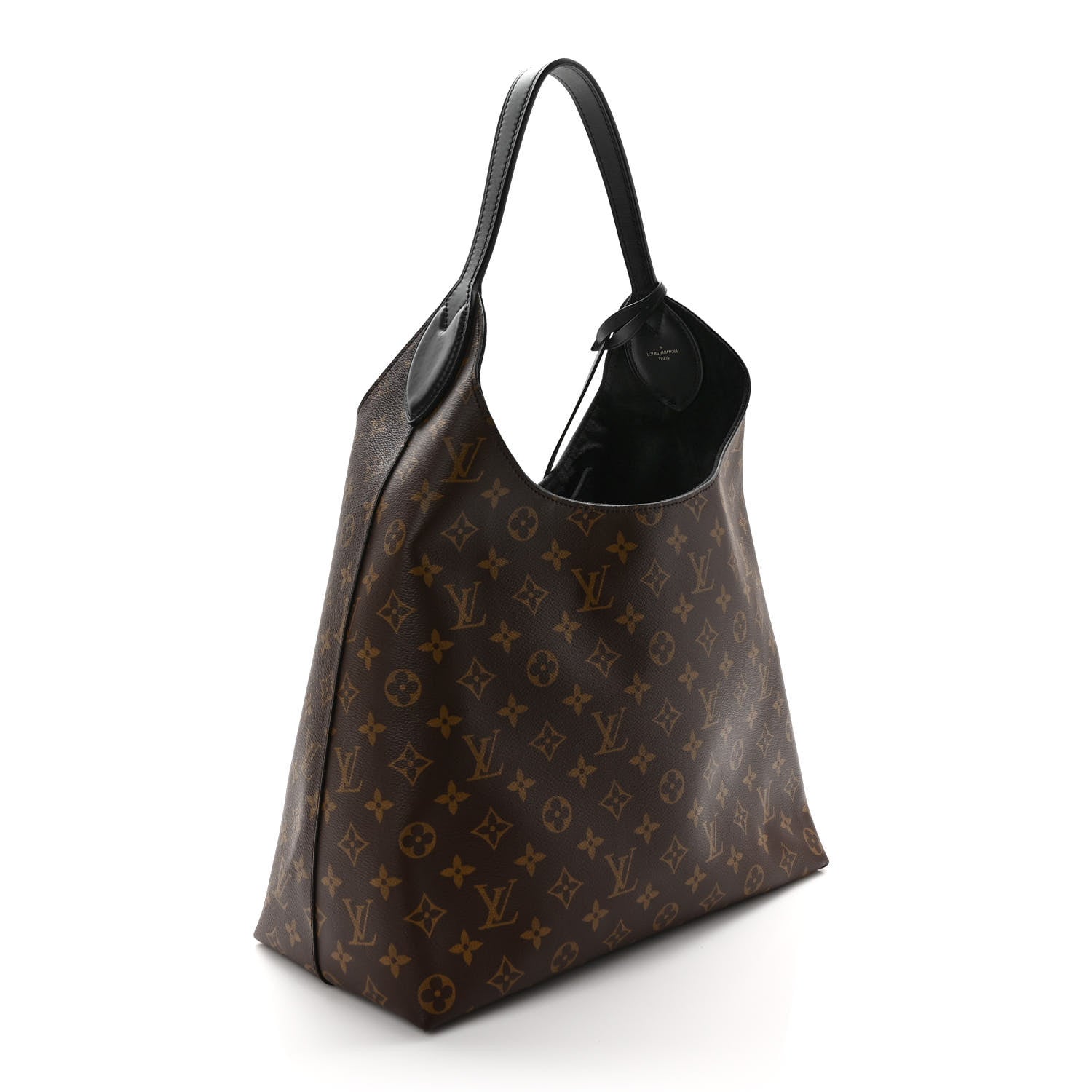 Louis Vuitton Monogram Flower Hobo Black 3 of 8
