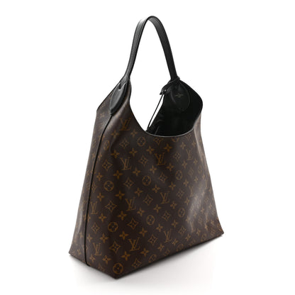 Louis Vuitton Monogram Flower Hobo Black 3 of 8
