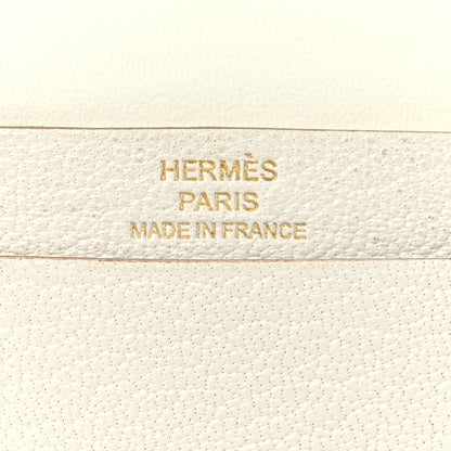 Hermes Chevre Mysore Bearn Card Holder Wallet Mushroom 7 of 11